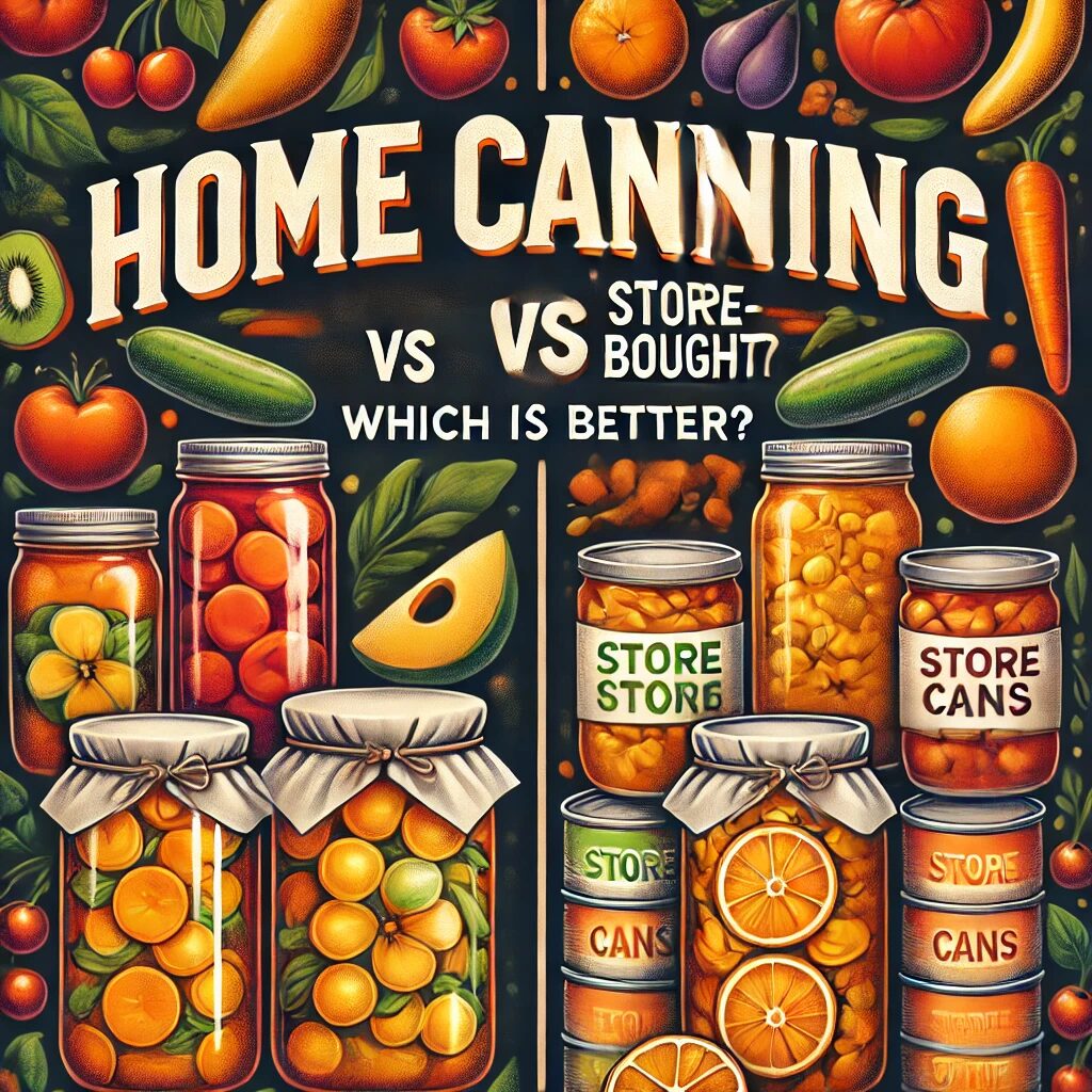 canned goods vs home preservation